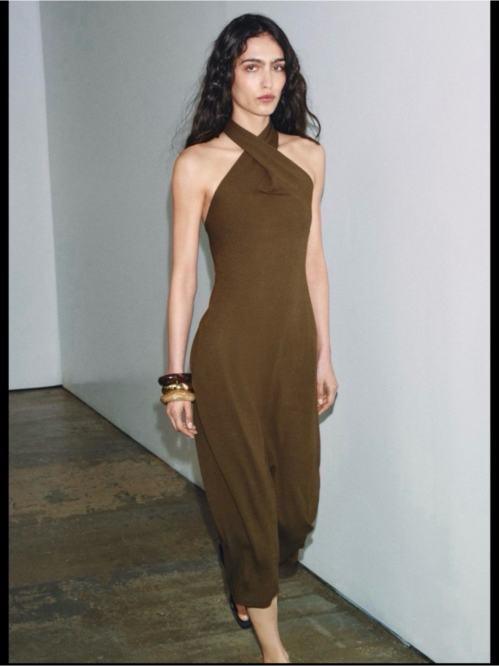 ZARA - KNIT Halter Midi Dress NWT❗️Ref:2142/142